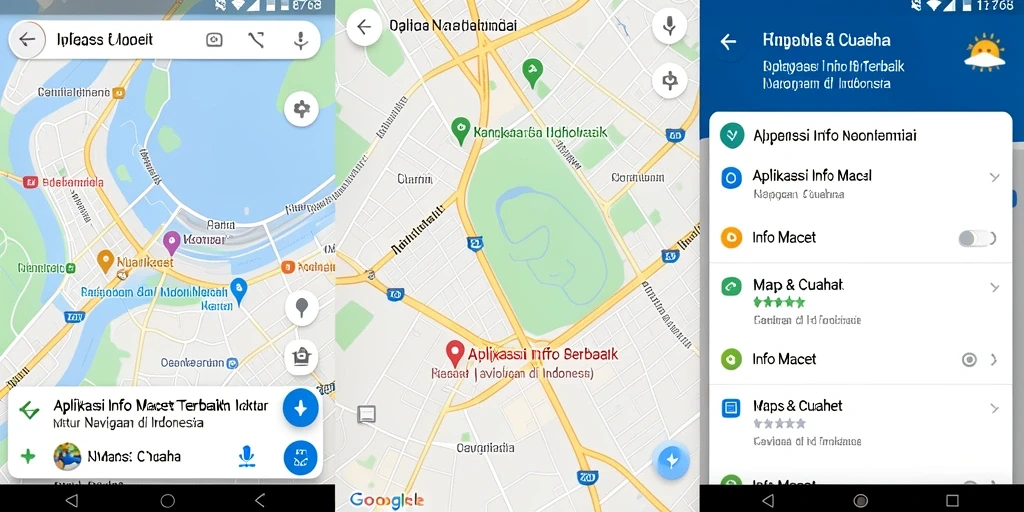 Tampilan antarmuka aplikasi Info Macet 8768 yang informatif.
