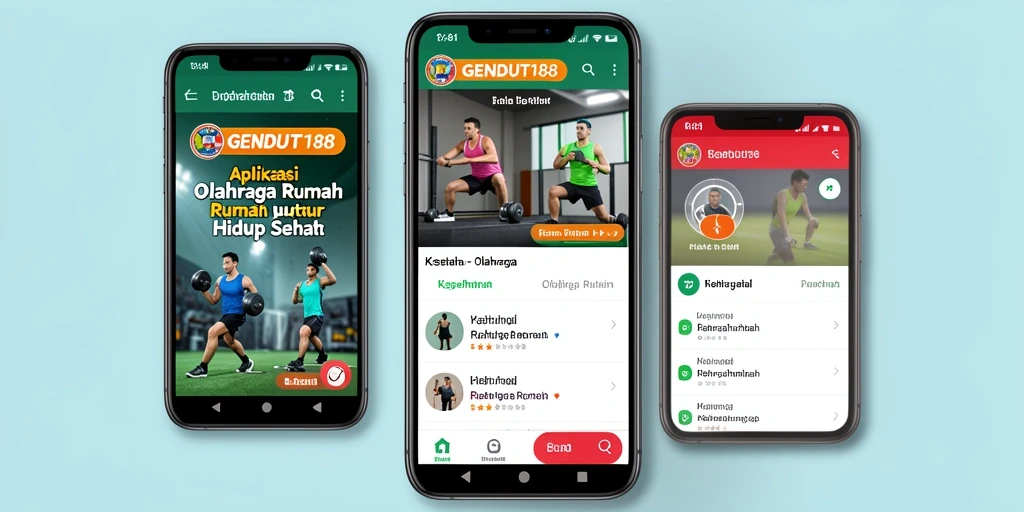 Antarmuka GENDUT188 yang ramah pengguna untuk Olahraga Rumah.