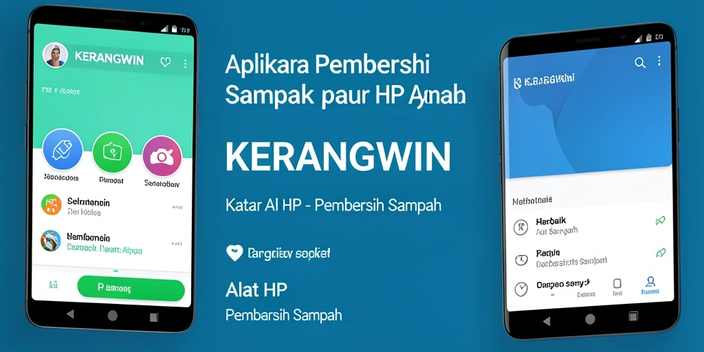 Antarmuka KERANGWIN menampilkan proses pembersihan yang efisien dan mudah dipahami.