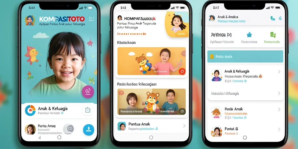 Tampilan antarmuka KOMPASTOTO untuk pemantauan anak yang efisien.