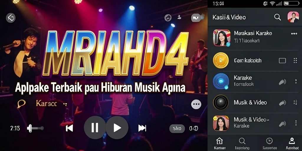 Tampilan antarmuka MERIAH4D yang menarik dan fungsional untuk karaoke.