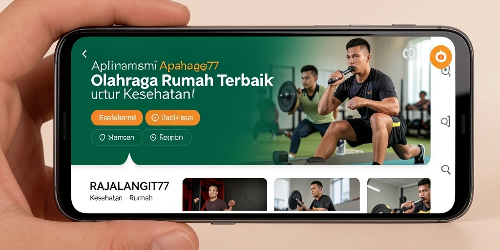 Tampilan antarmuka aplikasi RAJALANGIT77 yang ramah pengguna.